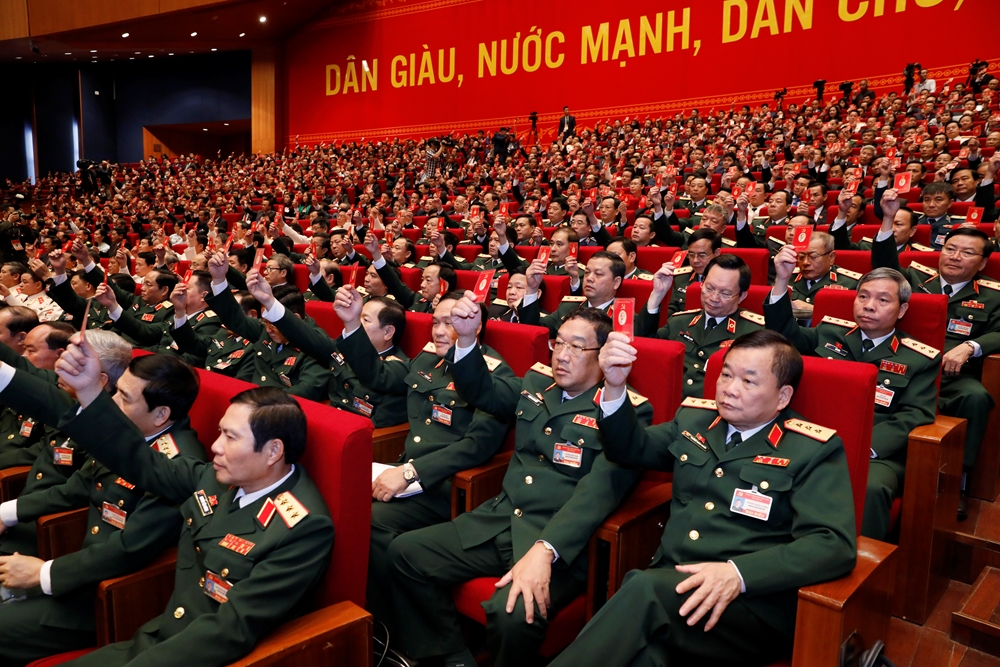 Các đại biểu Quân đội luôn thể hiện sự gương mẫu, đoàn kết, thống nhất ý chí và hành động.